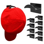 Kovspo 10 Pcs Adhesive Hat Hooks For Wall, Strong Hold Hangers, Black New. Price: $14.56.