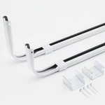 Yafa Home Fashion Durable Double Standard White Adjustable Curtain Rod Hardwa... New. Price: $45.35.