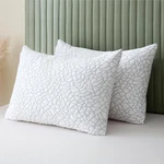 Queen Size Bamboo Rayon Pillows Set Of 2 - Hypoallergenic Memory Foam New. Price: $149.99.