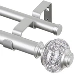 Double Curtain Rods 72 To 144 Inches (6 12 Ft), Usfook Silver Drape... New. Price: $55.27.