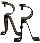 Curtain Bracket For 1-INCH Diameter Rods -set Of 2 (1 Pair) Black... New. Price: $15.76.
