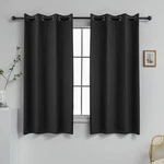 100 Percent Blackout Shade Curtains Thermal Insulated Grommet Window Treatmen... New. Price: $47.52.