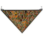 Meyda Lighting 21.5'W X 12'H Bamboo Stained Glass Window, Amber Beige 59 - 38472 New. Price: $508.75.