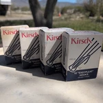 Kirsch Nos 3.5" Slip On Steel Drapery Curtain Hooks 1/2" Drop Pinch Pleat New. Price: $9.95.