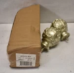 Exclusive Home Vine 1" Curtain Rod Finials Set End Balls Matte Silver Finish Open. Price: $13.59.