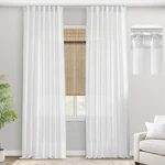Panelsburg Track Curtains Ceiling Mount Sheer White 102 Inches Long For Livin... New. Price: $58.52.