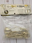 Vintage Conso Evergold Pleater Triple Action Nip Tite Rings Pkg Of 10 Nos. Price: $11.99.