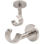 Curtain Rod Holders Wall 2 Pack Ceiling Mount Bracket Set Brushed Nickel New. Price: $36.12.