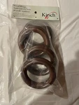 Kirsch Wood Trends Classics Drapery 2" Pole Rings Coffee 5502EG841 New. Price: $14.00.