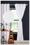 Lightnpro White Cotton Curtains Inches 50"W X 96"L (pack Of 2) Solid New. Price: $65.75.