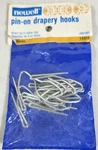 (14) Vintage Newell Steel Pin-on Drapery Curtain Hooks 14914. Price: $8.49.