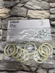 Ikea Syrlig 1" Curtain Ring Set (10-PACK W/ Hooks & Clips) White New Nip. Price: $11.95.