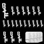 20 Pcs Hidden Blind Clips 2-1/8 Inch Channel Valance Clear Plastic New. Price: $17.57.