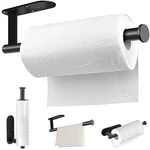 Mgahyi Paper Towel Holder Wall Mount, Self Adhesive Or Rectangle, Black New. Price: $10.52.