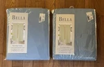 Set Of 2 Bella Medium Blue Rod Pocket Window Curtain Panel 60 X90 Kashi Home New. Price: $19.99.