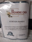 Solid Sheer Curtain Panels Rod Pocket 52" X 96" Beige Dreaming Casa New. Price: $13.06.