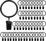 46 Pack Shower Hooks,curtain Rings Metal With Black New. Price: $10.52.