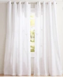 Exclusive Home Loha Linen Grommet Top Curtain Panel PAIR,54"X 120", Winter White New. Price: $16.99.