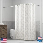 Hookless It's Snap! Jacquard Shower Curtain, 3-IN-1 Includes Fabric New. Price: $73.85.