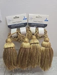 Mainstay Drapery Or Curtain Tassel Tiebacks -- Multi Gold Shades One Pair New. Price: $12.95.