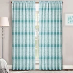 2 Panels Rod Pocket Emma Print Window Curtains Light Filtering Drapes New. Price: $26.99.