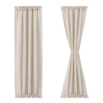 Fmfunctex French Door Curtain Panels 72 Inches Long, Natural Flax Linen... New. Price: $40.31.