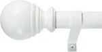 Decopolitan Ball Single Telescoping 1" Drapery Rod Set, 36-72-INCHES, White New. Price: $24.95.