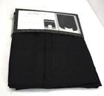 Achim Darcy Window Curtain Tie Up Shade 58" X 63" Black Color One Open. Price: $31.93.