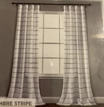 Lush Decor Ombre Stripe Yarn Dyed Cotton Window Curtains - 2 Panels 40" X 108" New. Price: $45.99.