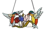 Chloe Lighting Nectar Tiffany-style Animal Design Window Panel 16" X 9" New. Price: $40.81.