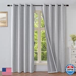 Veloraft Curtains 108 Inches Long 2 Panels Set, 100% Textured New. Price: $59.50.