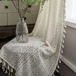 Boho Tassel Crochet Curtains For Living Room,vintage Rod Pocket Bohemian Curt... New. Price: $48.57.