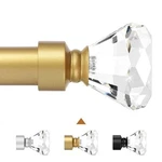 Knobelite Gold 1 Pack Window Treatment Single Curtain Rods Open. Price: $26.99.