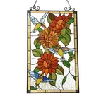 Chloe Lighting Sunflower Tiffany Style Animal Design 20 X 33IN Window Panel New. Price: $120.43.