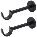 Curtain Rod Wall Bracket 2 Pcs Heavy Duty For 1 Inch Black With Hardware New. Price: $31.96.