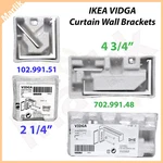 Ikea Vidga Curtain Wall Bracket 702.991.48 Or 1/4" (102.991.51) New. Price: $13.95.