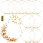 10 Pack Floral Hoop With Stand 38-YARD Paddle Wire 14 Inch Metal Rings Fo... New. Price: $41.92.