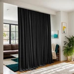 Room Divider Curtains For Ceiling Track System Rod With Hooks - Blackout P... New. Price: $55.00.