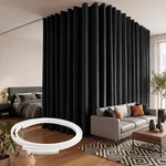 Room Divider Curtains With Flexible Bendable Track, Heavy Duty Blackout Priva... New. Price: $58.76.