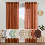 Miulee Rust Curtains 84 Inch Length 2 Panels For Bedroom Living Room, Terraco... New. Price: $57.81.