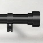 Time Forest Black Curtain Rods Windows 32 To 120 Inch (2.6-10 Feet), In... New. Price: $28.23.