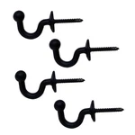 2 Pairs Curtain Hooks For Drapes, European Style Hook, Black Window C... New. Price: $16.55.
