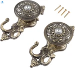 2PCS Vintage Curtain Tiebacks Bronze+crystal Decor Wall Hooks New. Price: $17.62.