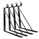 4 Packs Of Heavy Duty Closet Shelf And Rod Bracket, Eau Black New. Price: $31.59.