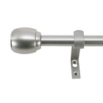Decopolitan 30890-SL28 Cap Curtain Rod Set, To 48 Inches, Silver New. Price: $16.44.