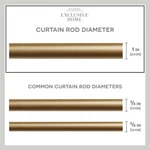Exclusive Home Crystal Ball 66-IN To 120-IN Gold Iron Single Curtain Rod Finials Open. Price: $19.00.