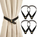 Pu Leather Curtain Tiebacks, Modern Faux Straps With Adjustab... New. Price: $27.57.