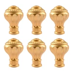 Ufurmate Curtain Finials 6PCS Gold Plastic Drapery Rail Pole Head Cap Window. Price: $36.21.