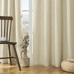 Joydeco Linen Curtains, 90 Inch Length, 2 Panels Set For Living Room, Light Filt New. Price: $22.99.