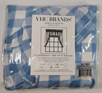 Vhc Brands Annie Buffalo Blue Check Ruffled Swag Pair April Olive 36 X 16 New. Price: $21.50.